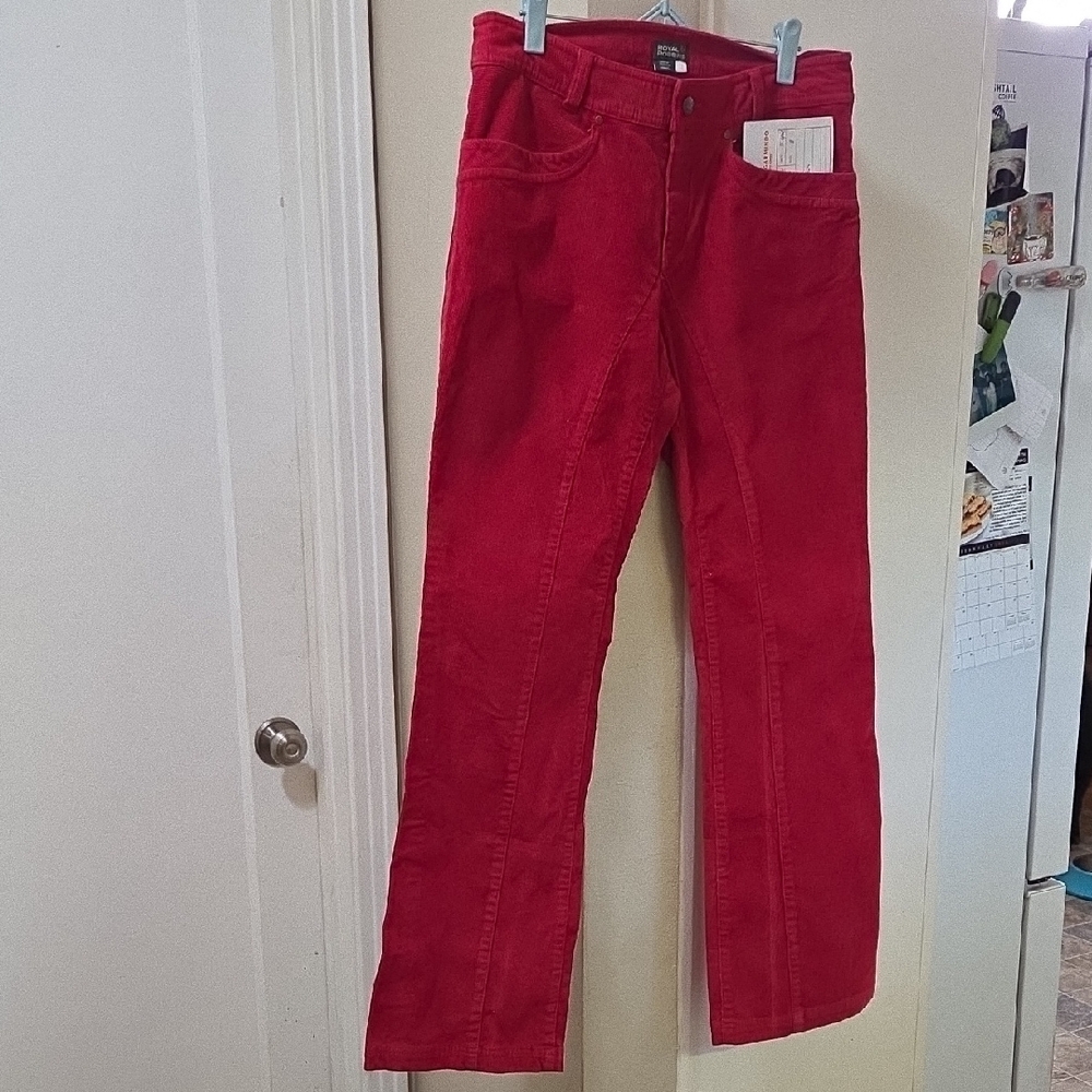 Royal Robbins Vibrant Red Corduroy Trousers - Picture 4 of 6